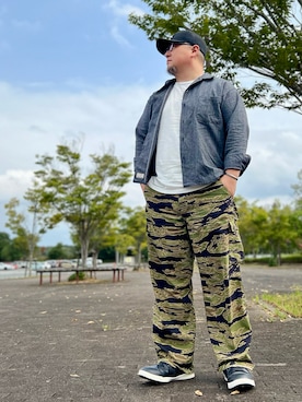 「Pherrow's（フェローズ）のアイテム」を使った、101mmgさん（メンズ・175cm）の秋コーディネート
