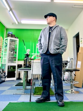 「アイテム（ハンチング/ベレー帽）」を使った、101mmgさん（メンズ・175cm）の冬コーディネート