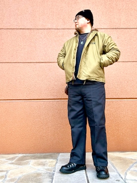 「AUTHEN（オーセン）のアイテム」を使った、101mmgさん（メンズ・175cm）の冬コーディネート