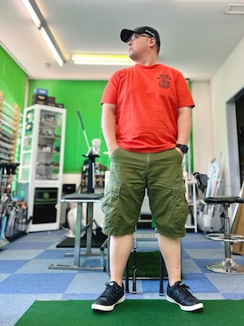「AVIREX（アヴィレックス）のアイテム」を使った、101mmgさん（メンズ・175cm）の夏コーディネート