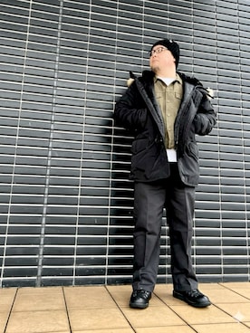 「BEN DAVIS（ベンデイビス）のアイテム」を使った、101mmgさん（メンズ・175cm）の冬コーディネート