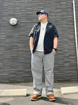 「AVIREX（アヴィレックス）のアイテム」を使った、101mmgさん（メンズ・175cm）の秋コーディネート
