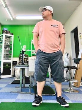 「AVIREX（アヴィレックス）のアイテム」を使った、101mmgさん（メンズ・175cm）の夏コーディネート