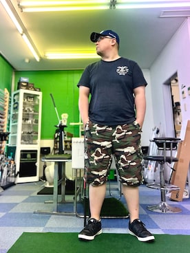 「AVIREX（アヴィレックス）のアイテム」を使った、101mmgさん（メンズ・175cm）の夏コーディネート