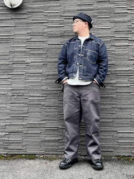 「SUGAR CANE（シュガーケーン）のアイテム」を使った、101mmgさん（メンズ・175cm）の秋コーディネート