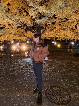 「MONCLER（モンクレール）のアイテム（ダウンジャケット/コート）」を使った、daiさん（メンズ・170cm）の冬コーディネート