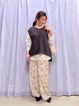 「DRESKIP（ドレスキップ）のアイテム」を使った、fuuさん（レディース・156cm）の春コーディネート