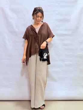 「SHOO・LA・RUE（シューラルー）のアイテム（その他パンツ）」を使った、fuuさん（レディース・156cm）の秋コーディネート