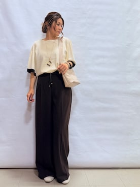 「esche（エッシュ）のアイテム」を使った、fuuさん（レディース・156cm）の春コーディネート