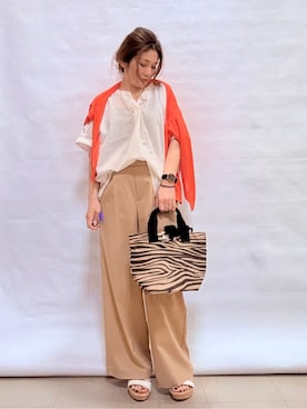 「DRESKIP（ドレスキップ）のアイテム」を使った、fuuさん（レディース・156cm）の春コーディネート