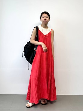 「アイテム（アンサンブル）」を使った、しまさん（レディース・163cm）の夏コーディネート