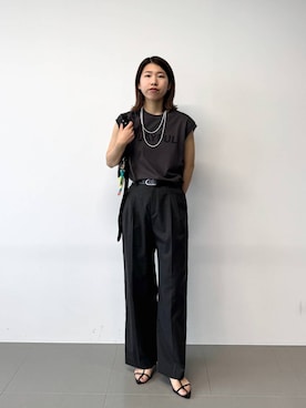 「リラックス」｜しまさん（レディース・163cm）の夏コーディネート