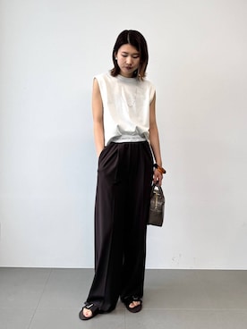 「リラックス」｜しまさん（レディース・163cm）の夏コーディネート