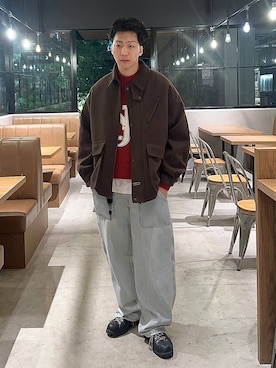 「アイテム（その他シューズ）」を使った、大空さん（メンズ・176cm・30代）の秋コーディネート