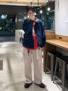 「アイテム（その他アウター）」を使った、大空さん（メンズ・176cm・20代）の秋コーディネート