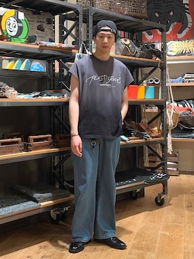 「niko and...（ニコアンド）のアイテム」を使った、大空さん（骨格ナチュラル・メンズ・176cm）の夏コーディネート