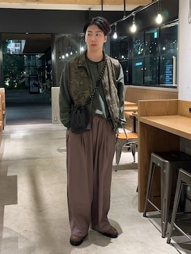 「アイテム（その他シューズ）」を使った、大空さん（メンズ・176cm）の秋コーディネート