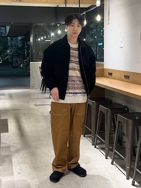 「アイテム（ブルゾン）」を使った、大空さん（メンズ・176cm・30代）の秋コーディネート