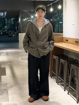 「アイテム（アクセサリー）」を使った、大空さん（メンズ・176cm・30代）の秋コーディネート