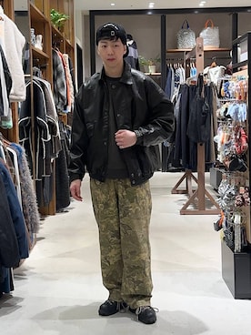 「niko and ...」｜「アイテム（ブルゾン）」を使った、大空さん（メンズ・176cm）の冬コーディネート