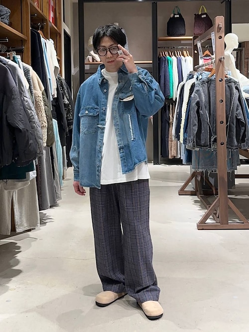 デニムパッチワークシャツ DENIM PATCHWORK SHIRT [niko and JEANS