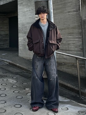 「アイテム（ブレスレット）」を使った、中村瑞輝(みずきち)さん（メンズ・176cm・20代）の冬コーディネート