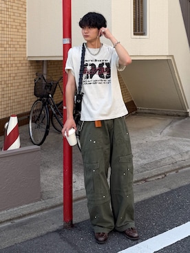 「Berwick1707（バーウィック）のアイテム」を使った、中村瑞輝(みずきち)さん（メンズ・176cm）の春コーディネート
