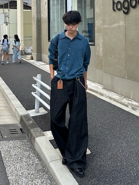 「アイテム（ウォレットチェーン）」を使った、中村瑞輝(みずきち)さん（メンズ・176cm・20代）の秋コーディネート