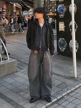 中村瑞輝(みずきち)さん(メンズ・176cm)の冬コーディネート