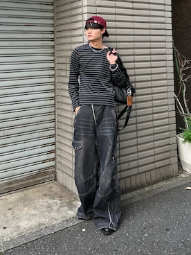 「アイテム（キーケース/キーアクセサリー）」を使った、中村瑞輝(みずきち)さん（メンズ・176cm）の秋コーディネート