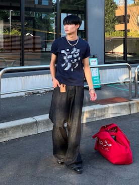 「アイテム（Tシャツ/カットソー）」を使った、中村瑞輝(みずきち)さん（メンズ・176cm・20代）の夏コーディネート
