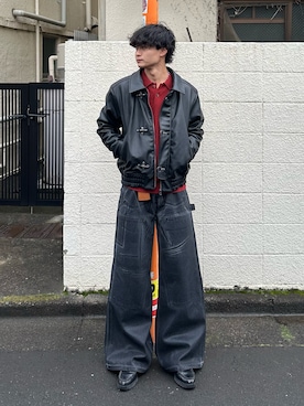 「アイテム（キーケース/キーアクセサリー）」を使った、中村瑞輝(みずきち)さん（メンズ・176cm）の秋コーディネート