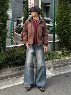 「アイテム（ジャケット/アウター）」を使った、中村瑞輝(みずきち)さん（メンズ・176cm）の冬コーディネート