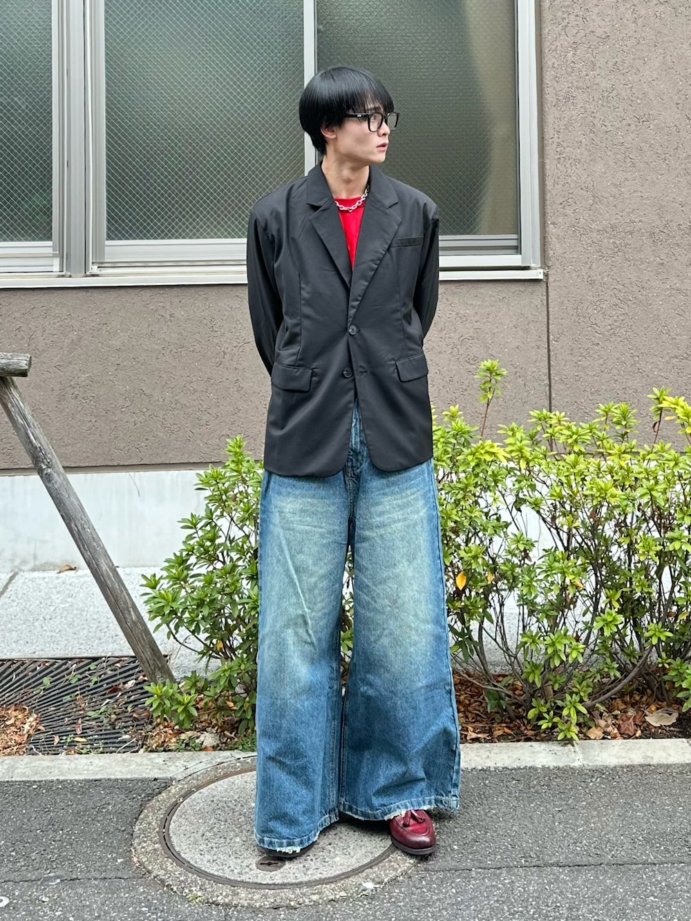 中村瑞輝(みずきち)さんの「tailored jacket/テーラードジャケット（Regen Glanz）」を使ったコーディネートの1枚目の写真