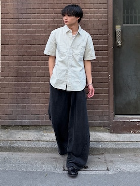 「Berwick1707（バーウィック）のアイテム」を使った、中村瑞輝(みずきち)さん（メンズ・176cm）の春コーディネート