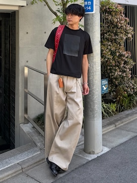 「Berwick1707（バーウィック）のアイテム」を使った、中村瑞輝(みずきち)さん（メンズ・176cm）の春コーディネート