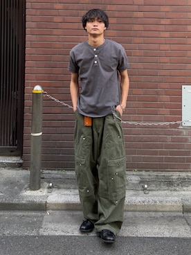 「SBG（エスビー）のアイテム」を使った、中村瑞輝(みずきち)さん（メンズ・176cm）の夏コーディネート