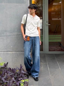 「SBG（エスビー）のアイテム」を使った、中村瑞輝(みずきち)さん（メンズ・176cm）の夏コーディネート