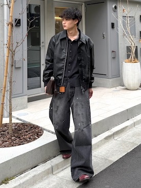 「アイテム（ブレスレット）」を使った、中村瑞輝(みずきち)さん（メンズ・176cm）の春コーディネート