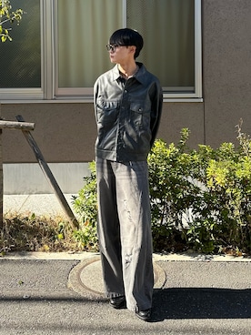「ZARA（ザラ）のアイテム（ジャケット/アウター）」を使った、中村瑞輝(みずきち)さん（メンズ・176cm）の冬コーディネート
