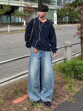 「アイテム（リング）」を使った、中村瑞輝(みずきち)さん（メンズ・176cm）の秋コーディネート