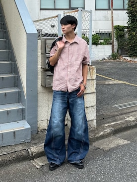 「アイテム（ベルト）」を使った、中村瑞輝(みずきち)さん（メンズ・176cm・20代）の夏コーディネート