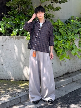 「Berwick1707（バーウィック）のアイテム」を使った、中村瑞輝(みずきち)さん（メンズ・176cm）の春コーディネート
