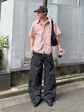 「アイテム（キャップ）」を使った、中村瑞輝(みずきち)さん（メンズ・176cm・20代）の夏コーディネート
