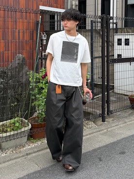 「アイテム（パンツ）」を使った、中村瑞輝(みずきち)さん（メンズ・176cm）の夏コーディネート