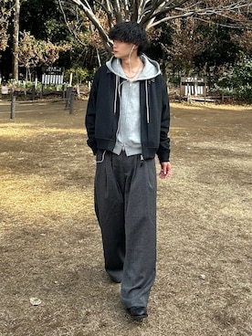 中村瑞輝(みずきち)さん（メンズ・176cm）の冬コーディネート