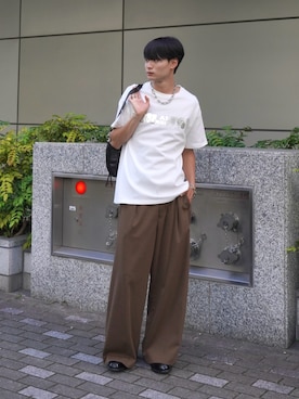 「アイテム（バッグ）」を使った、中村瑞輝(みずきち)さん（メンズ・176cm）の夏コーディネート