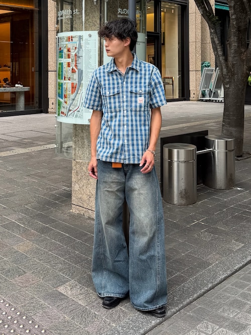 「Levi's(リーバイス)の【Levi's】ワーカーシャツ(シャツ/ブラウス)」を使った、中村瑞輝(みずきち)さん(メンズ・176cm)の夏コーディネート