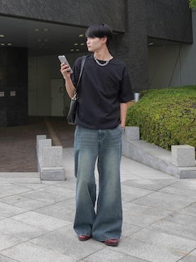 「アイテム（ブレスレット）」を使った、中村瑞輝(みずきち)さん（メンズ・176cm）の夏コーディネート