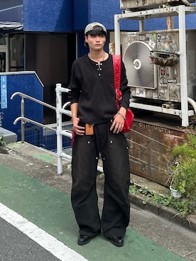 「DIESEL（ディーゼル）のアイテム」を使った、中村瑞輝(みずきち)さん（メンズ・176cm）の秋コーディネート